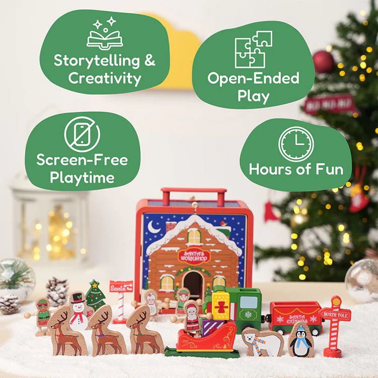 MerryHaus – Montessori Christmas Dollhouse