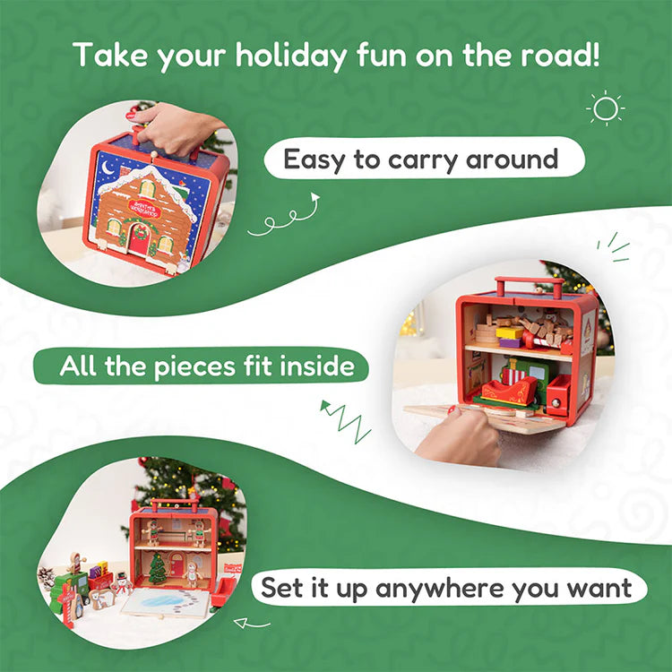 MerryHaus – Montessori Christmas Dollhouse