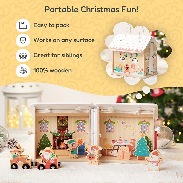 MerryHaus – Montessori Christmas Dollhouse