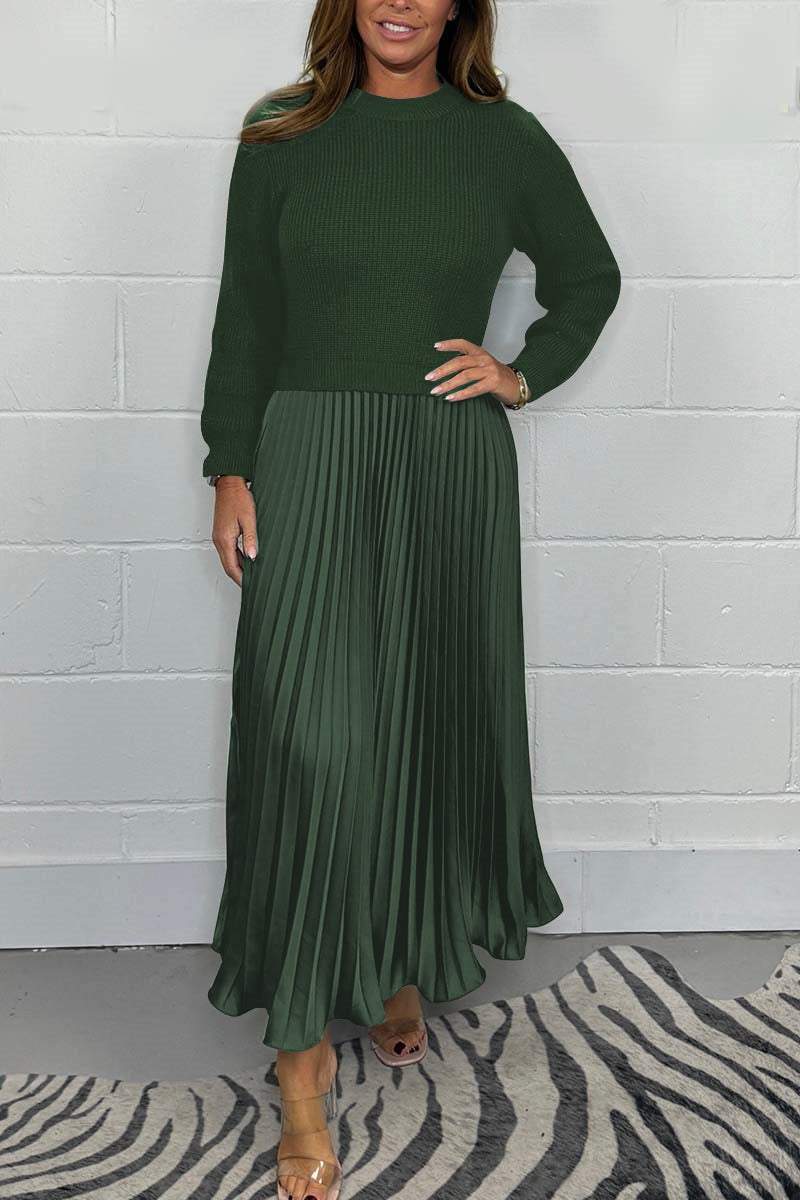 LayerLux – Built-In Jumper Pleated Dress
