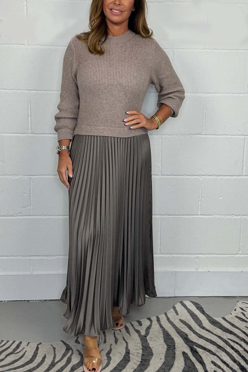 LayerLux – Built-In Jumper Pleated Dress