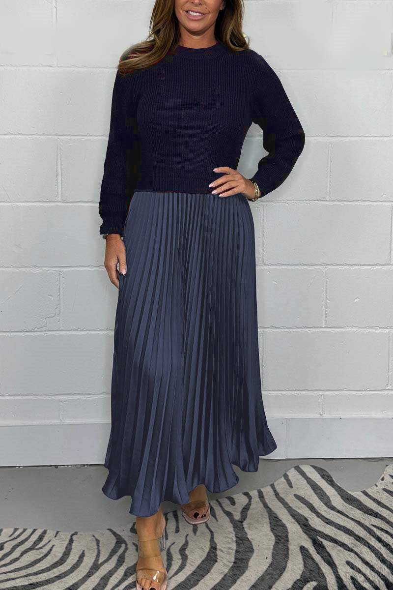 LayerLux – Built-In Jumper Pleated Dress