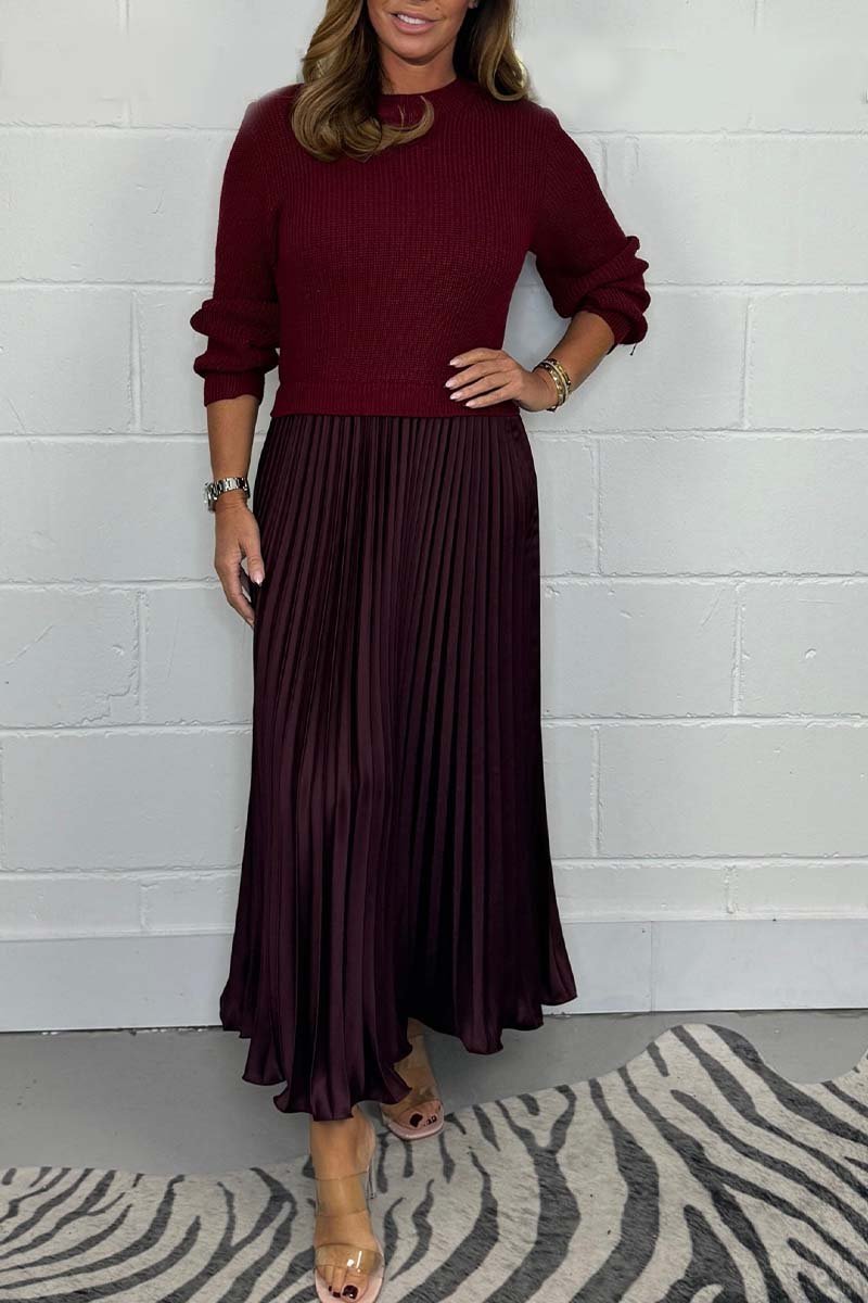 LayerLux – Built-In Jumper Pleated Dress