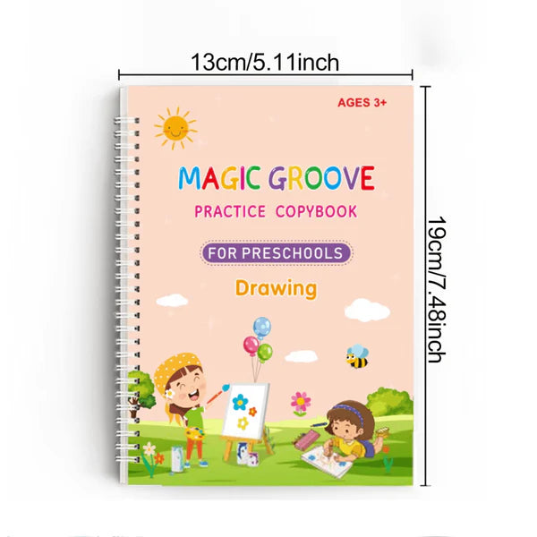 MagicGroove – Reusable Tracing Book with Disappearing Ink