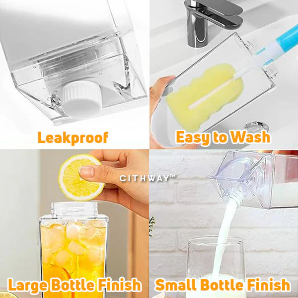 MilkyMuse – Retro Carton Drink Bottle