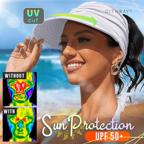 SunLuxe – Chic UV Visor Ponytail Hat