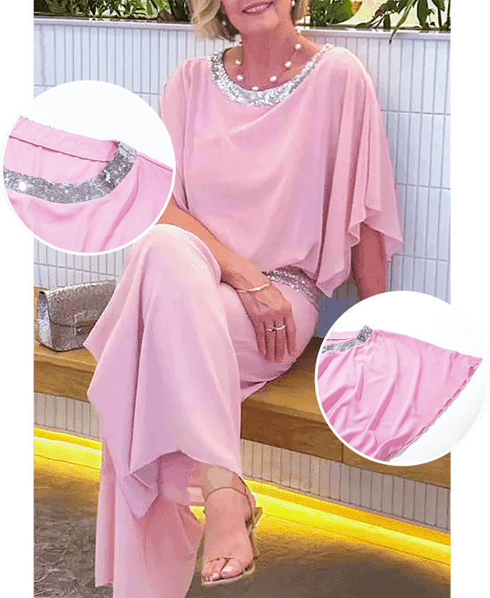LuminaSet - Sequined Casual Chic Set