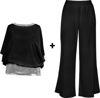 LuminaSet - Sequined Casual Chic Set