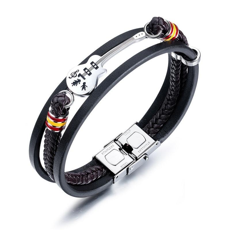StrumSoul – Handmade Leather Music Bracelet