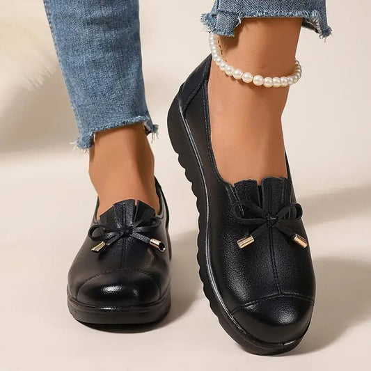 SoleLuxe – Premium Leather Slip On Loafers for Women