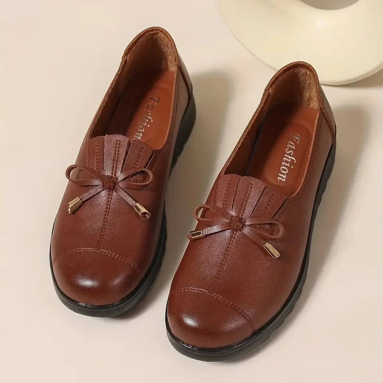 SoleLuxe – Premium Leather Slip On Loafers for Women