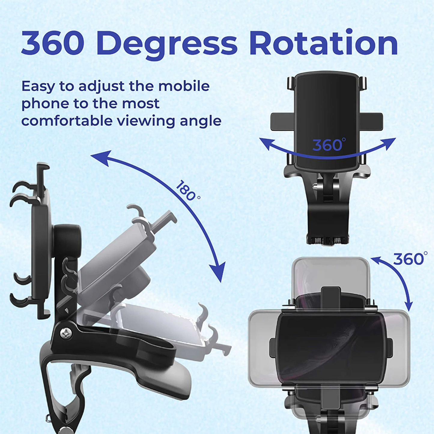 SpinGrip – Universal 360° Dashboard Phone Mount