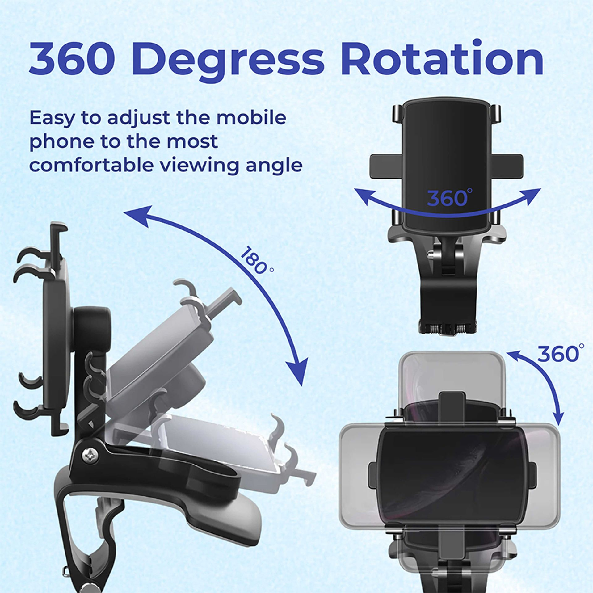 SpinGrip – Universal 360° Dashboard Phone Mount