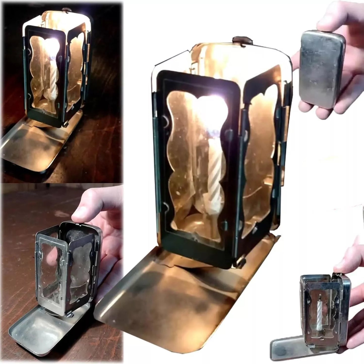 GlowFold – Compact Candle Lantern