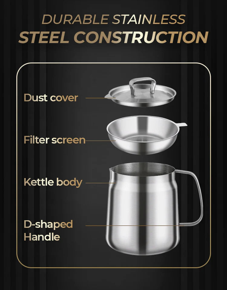 OilGuard – Large Capacity Stainless Steel Container