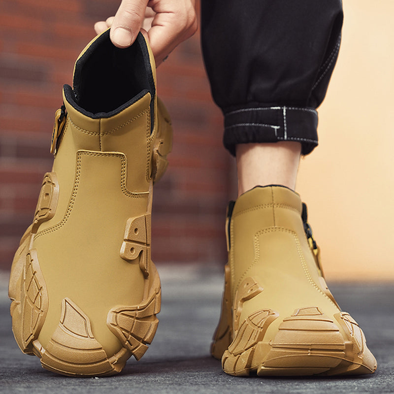 GripRidge - Men’s Rugged High-Top Slip-Resistant Shoes