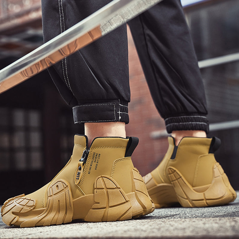 GripRidge - Men’s Rugged High-Top Slip-Resistant Shoes