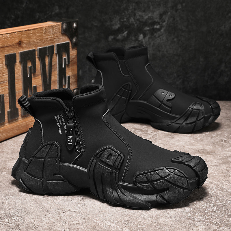 GripRidge - Men’s Rugged High-Top Slip-Resistant Shoes