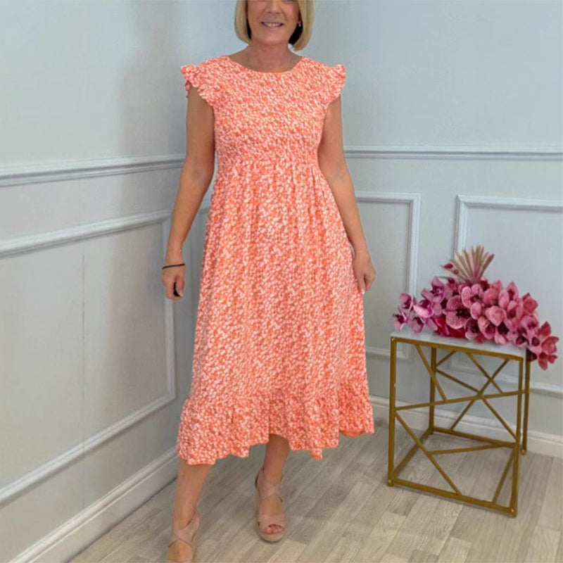 FloraCharm – Elegant High-Waist Dress
