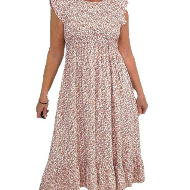 FloraCharm – Elegant High-Waist Dress