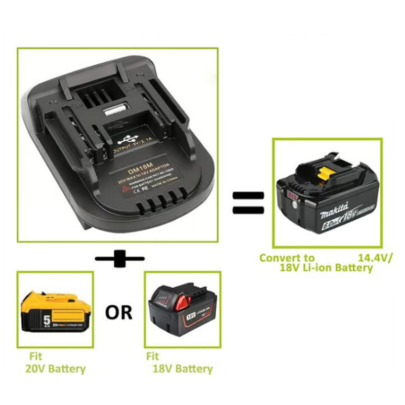 ProAmp - Reliable 18V Battery Adapter for Professionals & DIYers