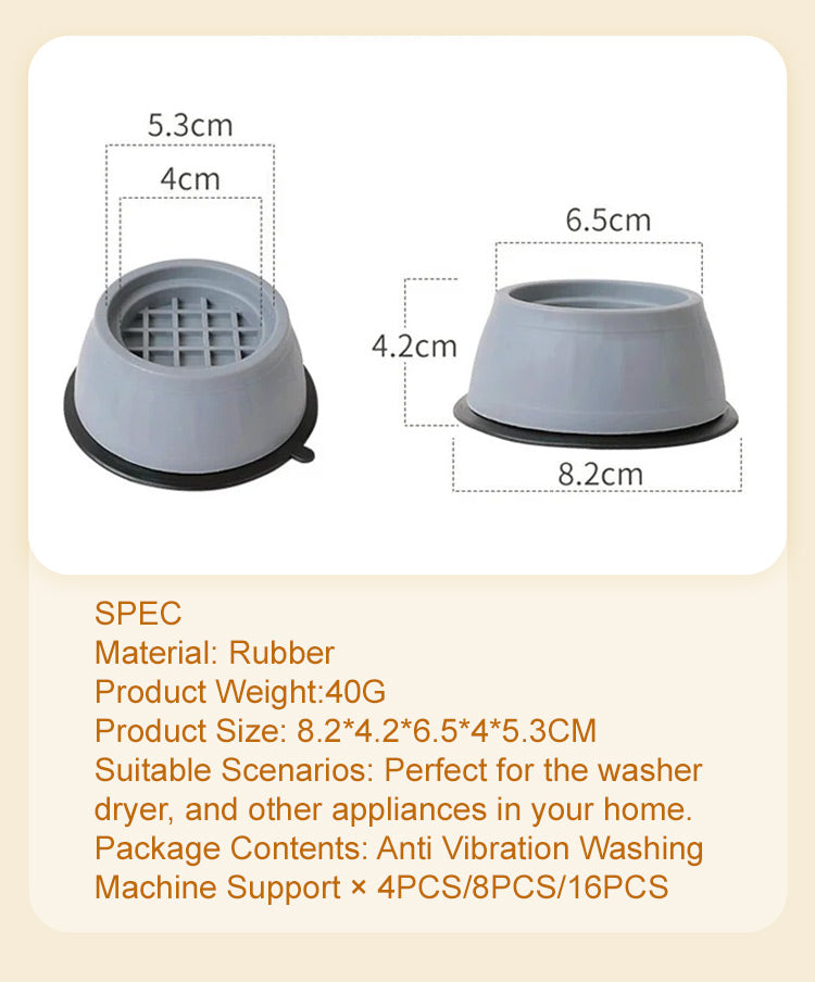 MotionMute - Adjustable Silent Support Feet for Machines