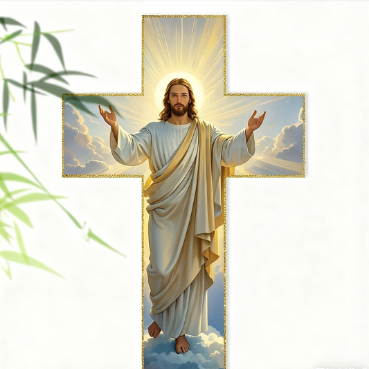 🎅🏻Christmas Sale🎁Retro Jesus Christ Wall Cross Decor