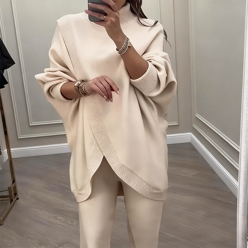 TranquilThreads - Oversized Knit Set – Casual Sophistication