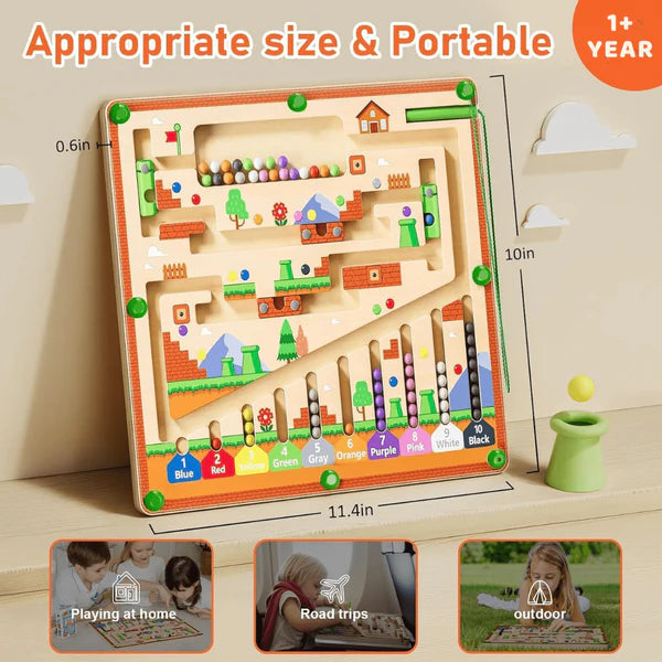 BrainyMaze – Montessori Magnetic Adventure for Kids