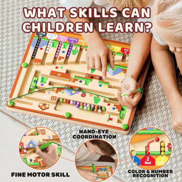 BrainyMaze – Montessori Magnetic Adventure for Kids