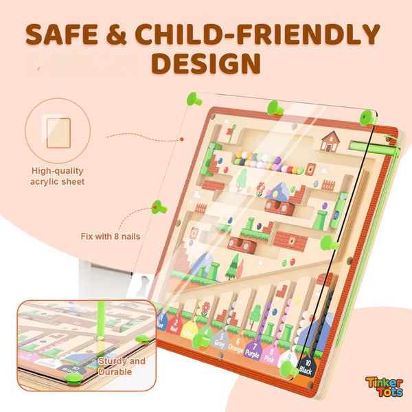 BrainyMaze – Montessori Magnetic Adventure for Kids
