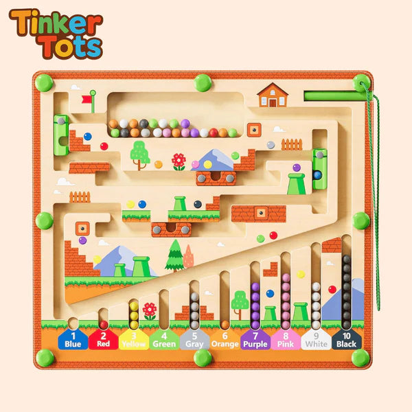 BrainyMaze – Montessori Magnetic Adventure for Kids