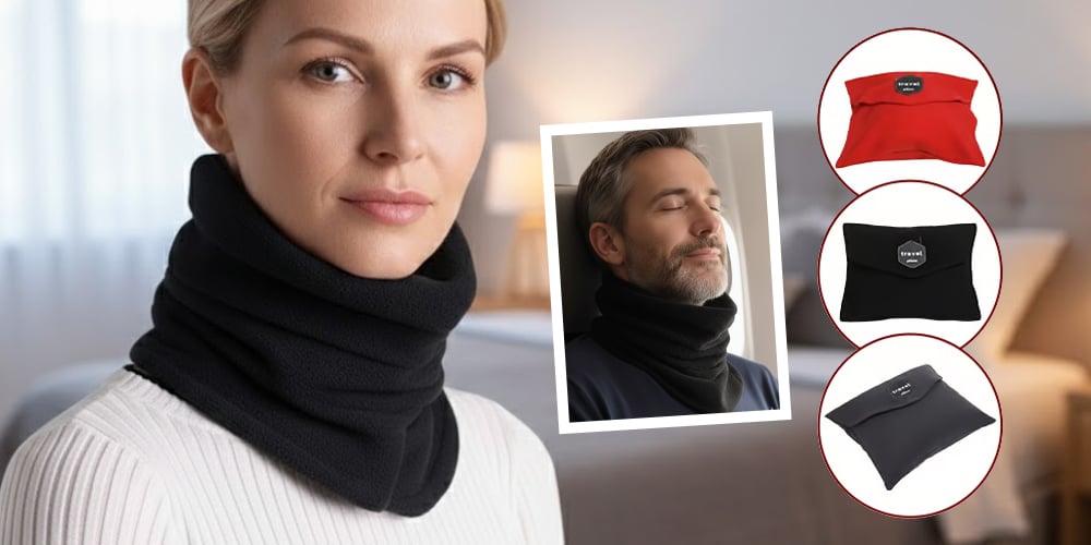 TravelCush - Neck Alignment Pillow for Flights & Cars