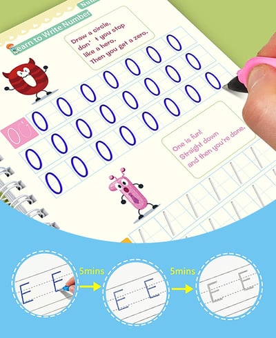 TinyWriters – Fun Reusable Tracing Book for Kids