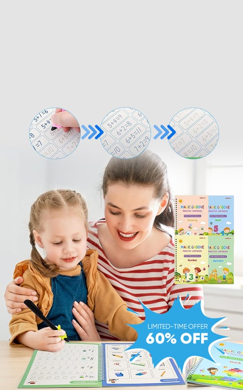 TinyWriters – Fun Reusable Tracing Book for Kids
