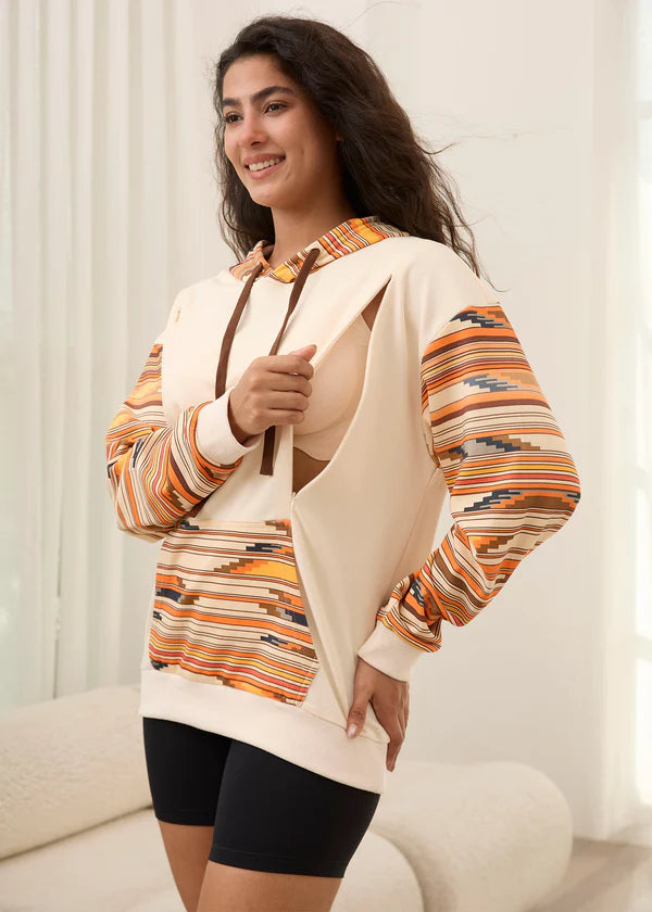MamaRange – Western Cozy Nursing Hoodie