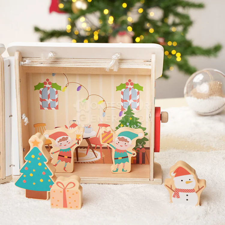 MerryHaus – Montessori Christmas Dollhouse