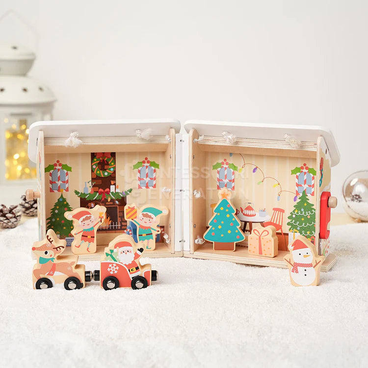 MerryHaus – Montessori Christmas Dollhouse